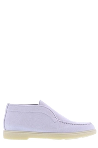 Santoni Almond Toe Slip-On Loafers