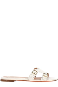 Santoni Buckled Slide Flat Sandals