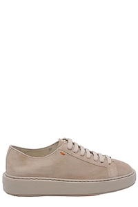 Santoni Clean Suede Low-Top Sneakers