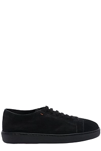 Santoni Damps Suede Low-Top Sneakers