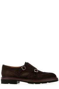 Santoni Doppia Fibia Brogue Loafers