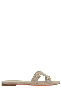 Santoni Double Buckle Flat Sandals