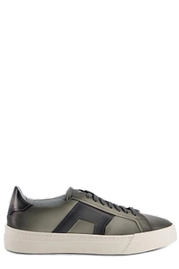 Santoni Logo-Embossed Lace-Up Sneakers