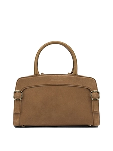 Santoni Logo Embossed Zipped Tote Bag