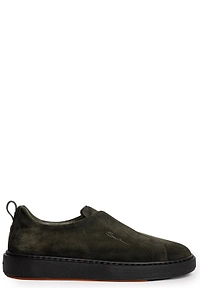 Santoni Logo Stamp Slip-On Sneakers