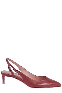 Santoni Mid-Heel Slingback Pumps