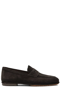 Santoni Almond Toe Penny Loafers