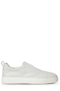 Santoni Panelled Slip-On Sneakers
