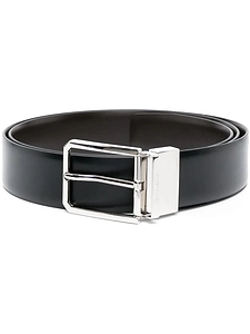 Santoni Reversible And Adjustable Leather Belt