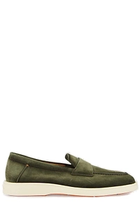 Santoni Revolve Eaam 21 Almond Toe Loafers