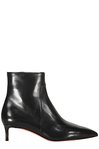 Santoni Pointed Low Heel Boots