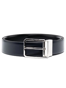 Santoni Reversible And Adjustable Leather Belt