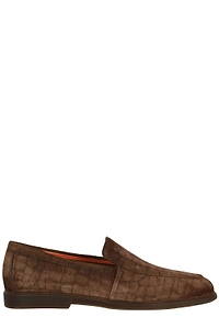 Santoni Printed Slip-On Loafers