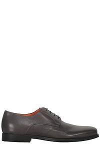 Santoni Plain Lace-Up Derby Shoes