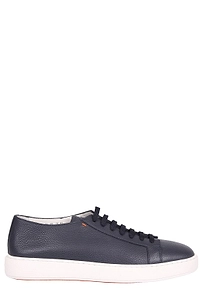 Santoni Round-Toe Lace-Up Sneakers