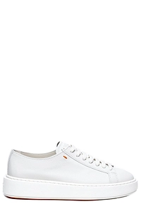 Santoni Round-Toe Lace-Up Sneakers