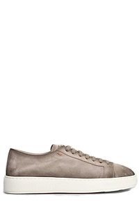 Santoni Round Toe Lace-Up Sneakers