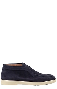 Santoni Round-Toe Slip-On Loafers