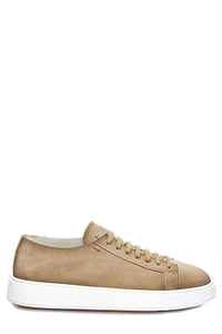 Santoni Round Toe Lace-Up Sneakers