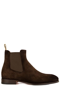 Santoni Round Toe Slip-On Boots
