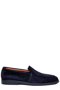 Santoni Round Toe Slip-On Loafers