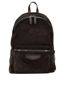 Santoni Suede Zip Backpack