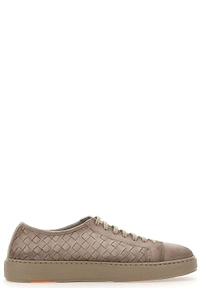 Santoni Woven Low-Top Sneakers