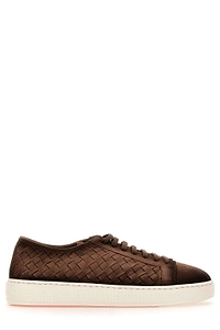 Santoni Woven Low-Top Sneakers