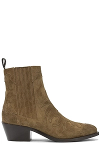 Sartore Velour 45 Cowboy Ankle Boots