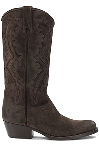 Sartore Embroidered Suede Cowboy Boots