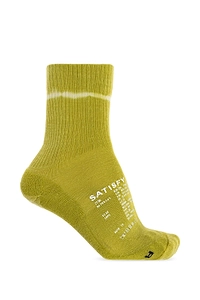 Satisfy Logo Crew Socks