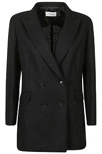 Saulina Anita Textured Double-Breasted Blazer