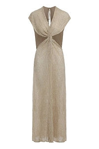 Savannah Morrow Fiori Knot-Front Long Dress