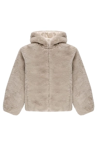 Save The Duck Kids Faux Fur Hooded Jacket