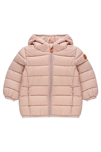 Save The Duck Kids Logo Patch Hooded Jacket