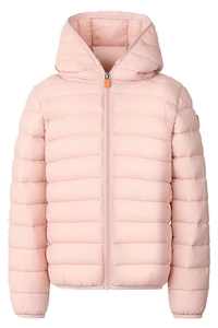 Save The Duck Kids Logo-Patch Hooded Jacket