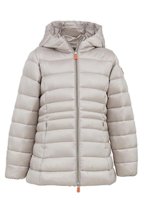 Save The Duck Kids Logo Patch Puffer Jacket
