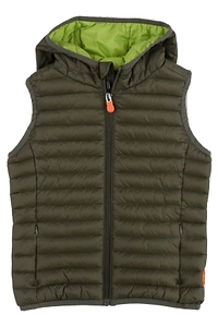 Save The Duck Kids Zip-Up Hooded Down Vest