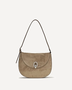 Savette Round Hobo Shoulder Bag