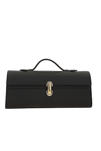 Savette Top Handle Flap Clutch Bag