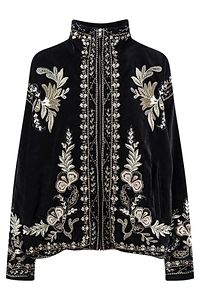 Scarlett Poppies Embroidered Zip Jacket