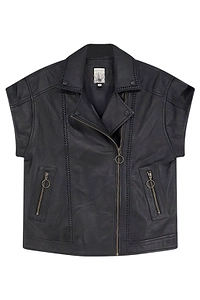 Scarlett Poppies Sleeveless Braided Zip Jacket