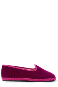 Valentina Velvet Flat Shoes