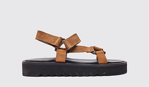 Scarosso Wooster V Velcro-Strap Sandals