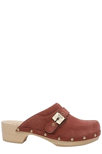 Pescura Buckled Clogs