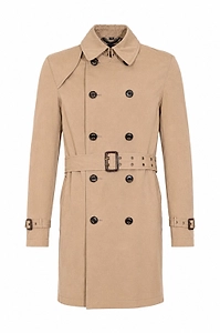 Sealup Belted Double-Breasted Coat