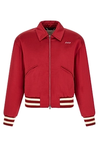 Second/Layer Aces Satin Bomber Jacket