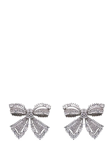 Self-Portrait Bow-Embellished Earrings