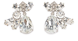 Self-Portrait Crystal Drop Earrings