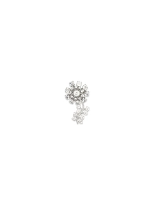 Self-Portrait Crystal Flower Brooch